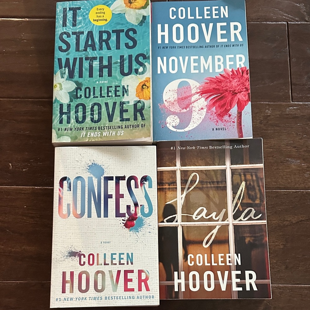 Set of four Colleen Hoover novels